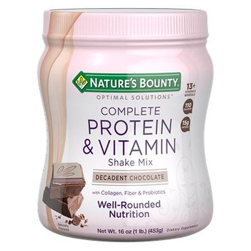 Complete Protein & Vitamin Shake Mix Chocolate 6 X 16 Oz By Nature's Bounty