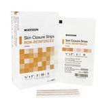 McKesson, Skin Closure Strip McKesson 1/4 X 3 Inch Nonwoven Material Flexible Strip Tan, Count of 200