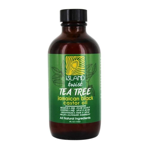 Island Twist, Jamaican Black Castor Oil, Tea Tree 4Oz