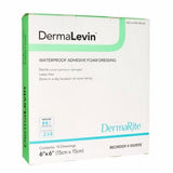 DermaRite, Foam Dressing DermaLevin  6 X 6 Inch Square Adhesive with Border Sterile, Count of 1