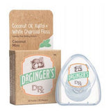 Xylitol White Chercoal Floss with Coconut Oil 30 Yard By Dr.Ginger's