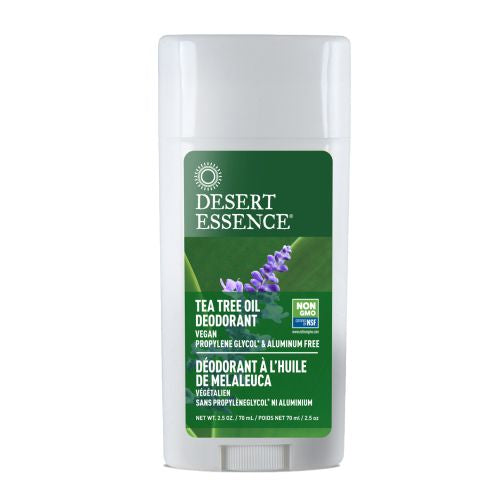 Tea Tree Oil Stick Deodorant with Lavender 2.5 Oz By Desert Essence