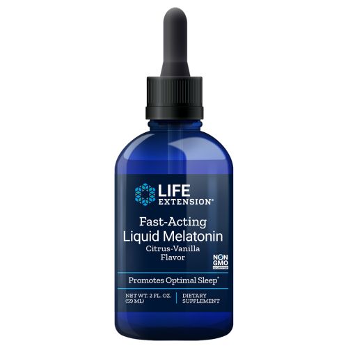 Fast-Acting Liquid Melatonin Citrus-Vanilla Flavor 2 Oz By Life Extension