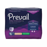 First Quality, Female Adult Absorbent Underwear Prevail  For Women Daily Underwear Pull On with Tear Away Seams X-L, Count of 16