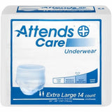 Attends, Unisex Adult Absorbent Underwear, Count of 56
