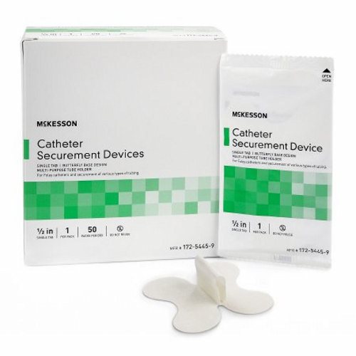 Catheter Securement Device  NonSterile, 2.5 Inch Tab Count of 50 By McKesson