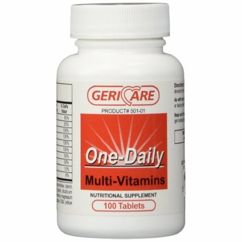 Multivitamin Supplement Geri-Care Tablet 100 per Bottle Count of 12 By McKesson