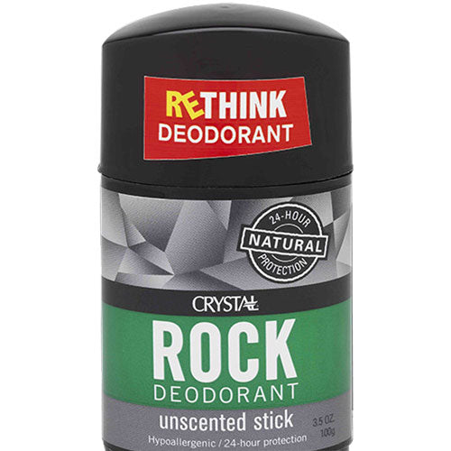 Crystal Rock Deodorant Unscented Stick 3.5 Oz By Crystal