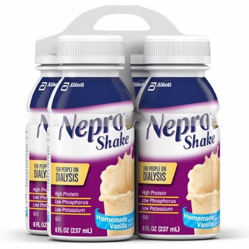 Abbott Nutrition, Nepro Shake Oral Supplement Vanilla Flavor, 4 X 8 Oz