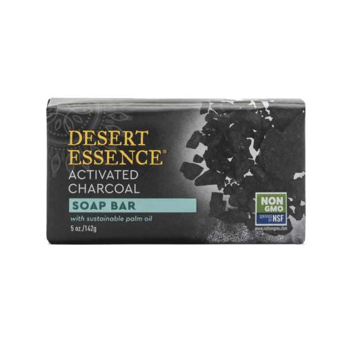 Desert Essence, Activated Charcoal Soap Bar, 5 Oz