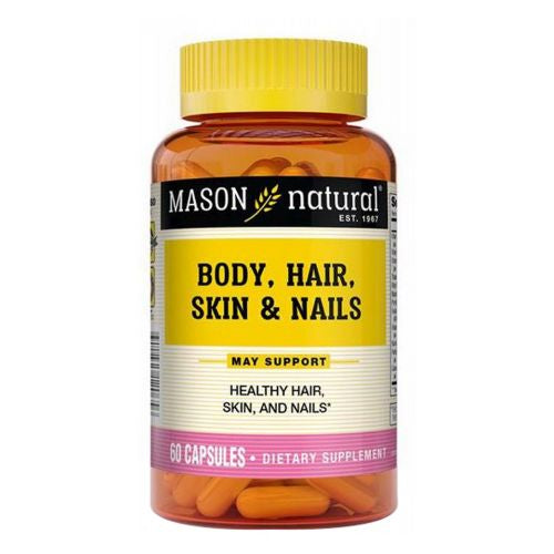 Body Hair Skin and Nails 60 Gummies By Mason