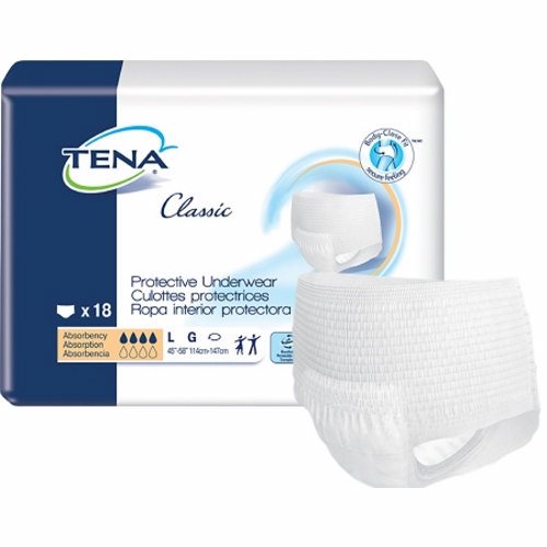 Unisex Adult Absorbent Underwear Count of 18 By Tena
