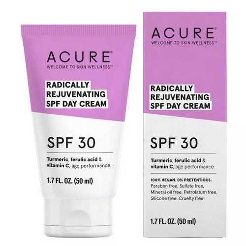 Acure, Radically Rejuvenating SPF30 Day Cream, 1.7 Oz