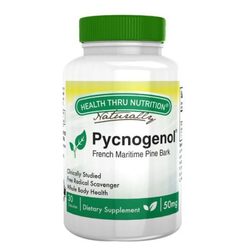 Pycnogenol French Maritime Pine Bark 30 Caps By Health Thru Nutrition