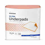 McKesson, Underpad McKesson Ultra 36 X 36 Inch Disposable Fluff / Polymer Heavy Absorbency, Count of 5