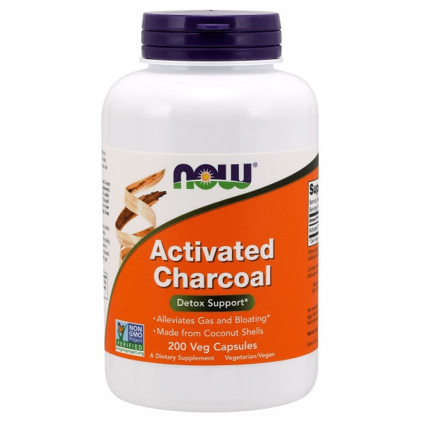 Activated Charcoal 200 Veg Caps By Now Foods