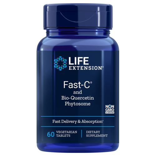 Fast-C with Bio-Quercetin Phytosome 60 Tabs By Life Extension