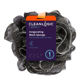 Charcoal Mesh Bath Sponge 1 Count by Clean Logic