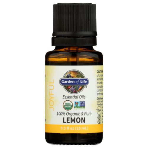 Garden of Life, Organic Essential Oil, Lemon 0.5 Oz