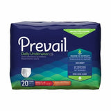 First Quality, Female Adult Absorbent Underwear Prevail  Daily Underwear Pull On with Tear Away Seams Medium Dispos, Count of 20