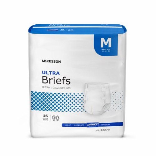 McKesson, Unisex Adult Incontinence Brief McKesson Ultra Tab Closure Medium Disposable Heavy Absorbency, Count of 1