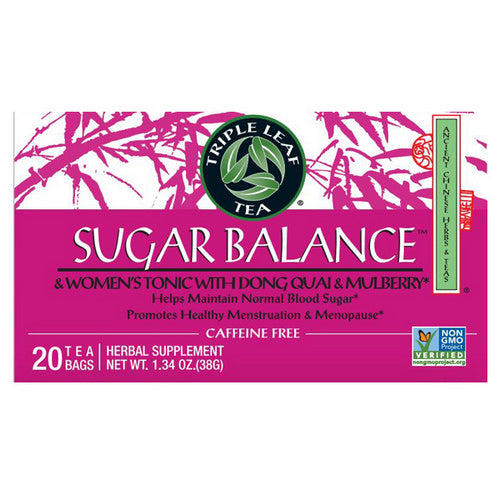 Triple Leaf Tea, Sugar Balance Women's Tonic Tea, 20 Bags