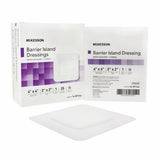 McKesson, Composite Barrier Island Dressing Water Resistant McKesson 4 X 4 Inch Polypropylene / Rayon 2 X 2 In, Count of 100