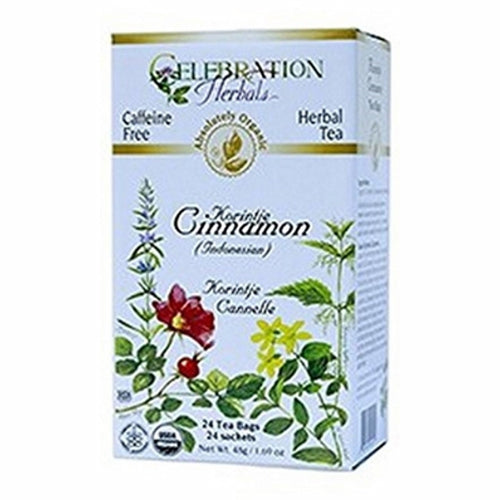 Organic Cinnamon Korintje Tea 24 Bags By Celebration Herbals