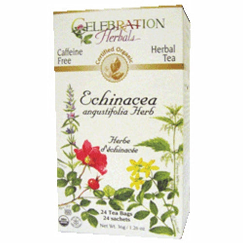 Organic Echinacea Angustifolia Herbal Tea 24 Bags By Celebration Herbals