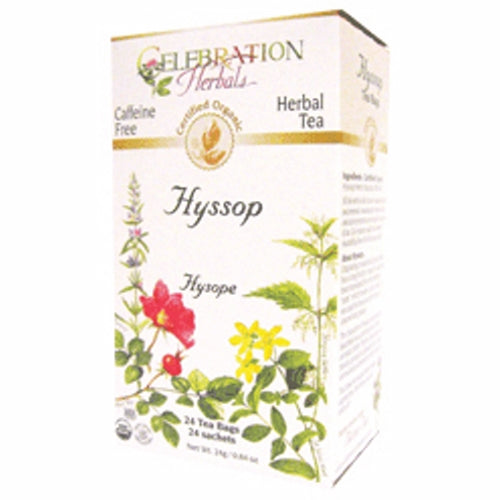 Organic Hyssop Herb Tea 24 Bags By Celebration Herbals