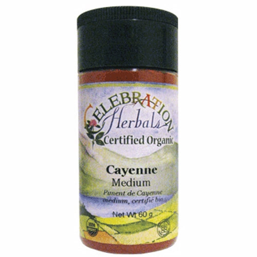 Organic Cayenne Medium 60 grams By Celebration Herbals