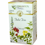 Organic Tulsi Trio Tea 24 Bags By Celebration Herbals