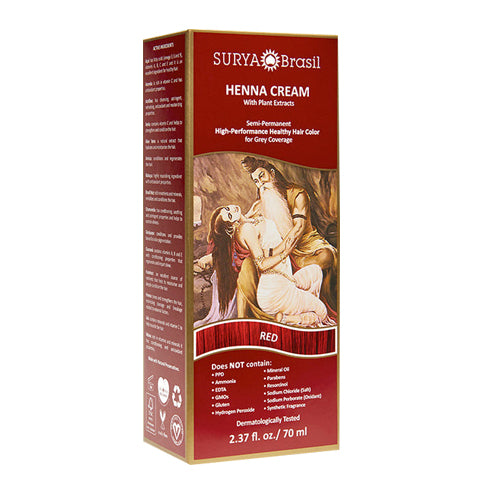 Henna Cream Red 2.3 Oz By Surya Brasil