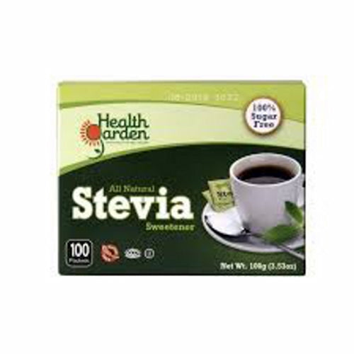 Stevia Sweetener 100 Packets By Health Garden