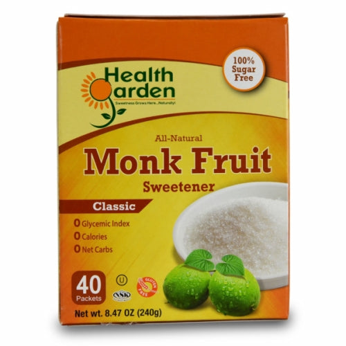 Health Garden, Monk Fruit Classic, 40 Packets