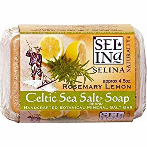 Rosemary Lemon Salt Bar Soap 4.5 Oz By Celtic Sea Salt