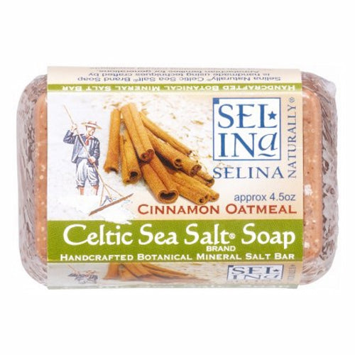 Cinnamon Oatmeal Salt Bar Soap 4.5 Oz By Celtic Sea Salt