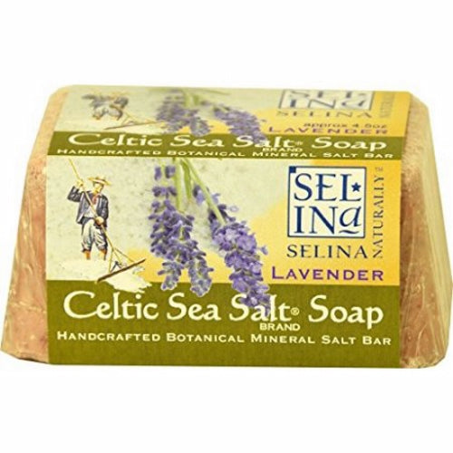 Lavender Salt Bar Soap 4.5 Oz By Celtic Sea Salt
