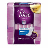 Poise, Bladder Control Pad Poise  10.9 Inch Length Moderate Absorbency Polyacrylate Core Regular Adult Fema, Count of 20