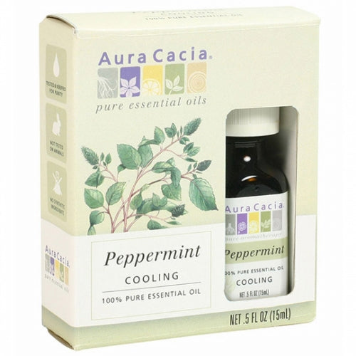 Essential Oil Peppermint 0.5 Oz by Aura Cacia