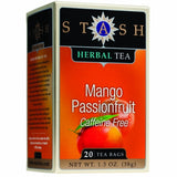 Stash Tea, Herbal Tea Mango Passionfruit, Caffeine Free 20 Count