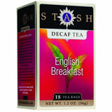 Stash Tea, Black Tea Decaf English Breakfast, 18 Count