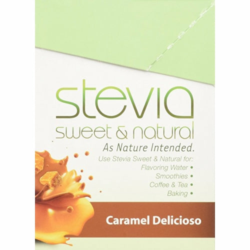 Anumed International, Caramel Delicioso Stevia Powder, 40 Count