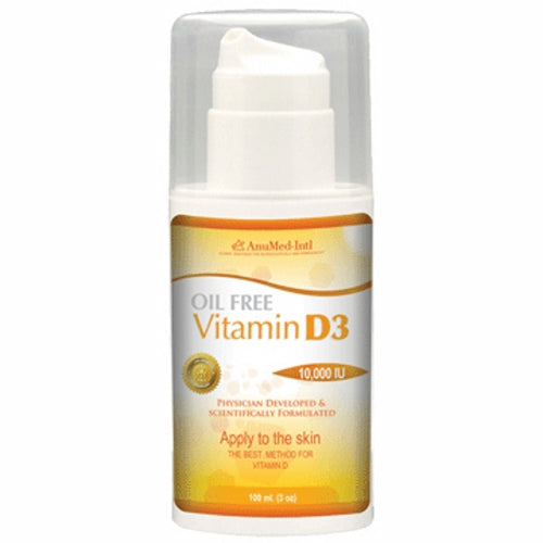 Vitamin D3 Cream Oil Free 3 Oz By Anumed International
