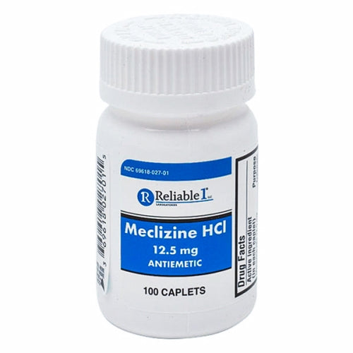 Reliable1, Meclizine HCL, 12.5 mg, 100 Caplets