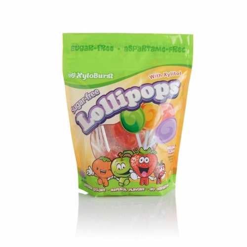 Sugar-Free Lollipops with Xylitol Assorted 25 Piece By Xyloburst