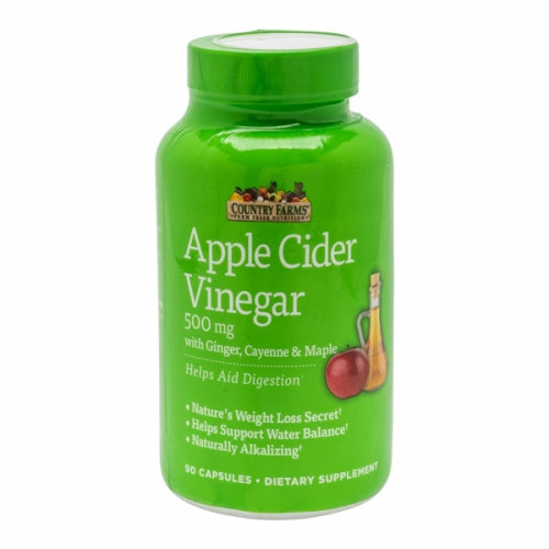Country Farms, Apple Cider Vinegar, 500 mg, 90 Caps