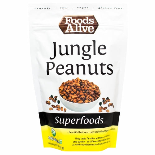 Foods Alive, Organic Wild Jungle Peanuts, 8 Oz
