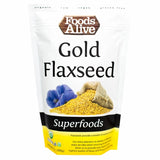 Foods Alive, Organic Golden Flax Seeds, 14 Oz