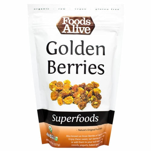 Organic Golden Berries 8 Oz By Foods Alive